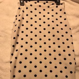 Polka dot pencil Skirt